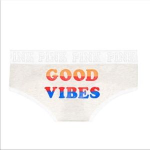 New Victoria’s Secret PINK Logo Curved Hipster - Small